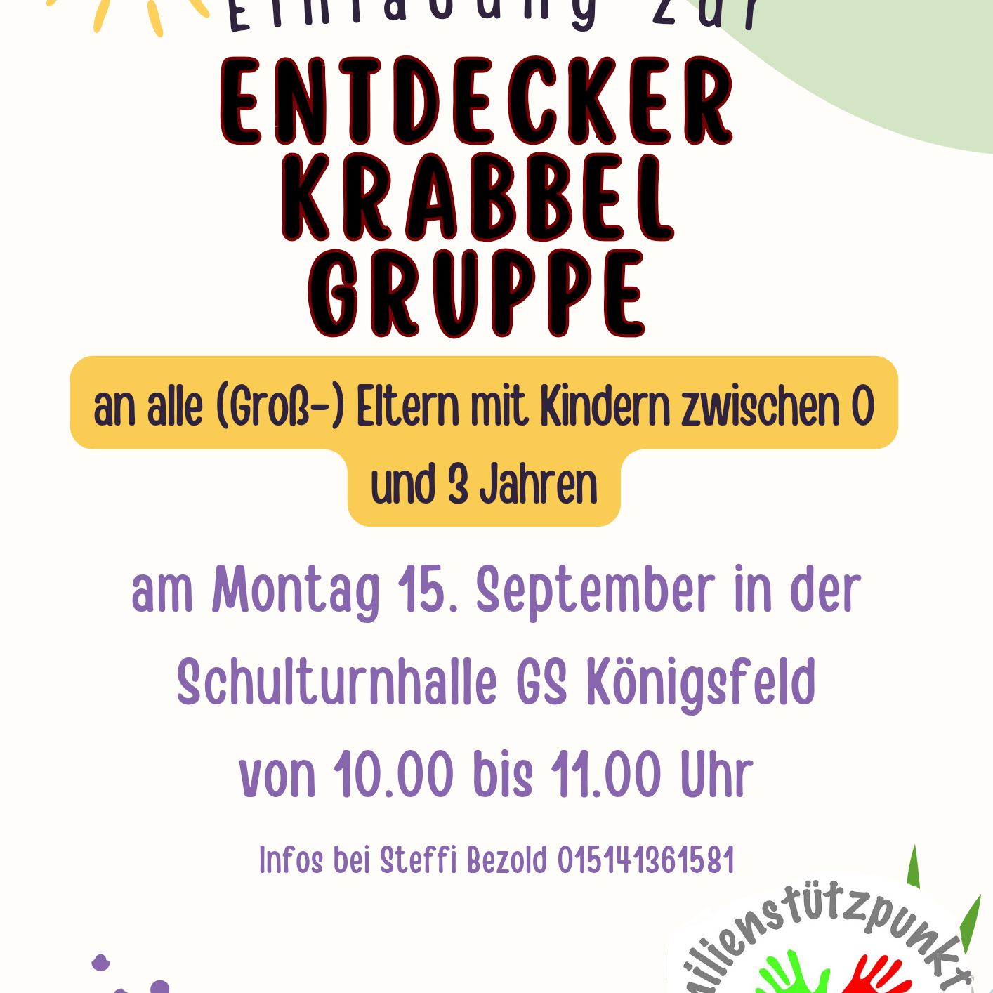 Entdecker-KrabbelgruppeSeptember
